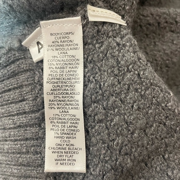 Loft wool blend gray crew neck sweater. Womens size XL. - Picture 4 of 5